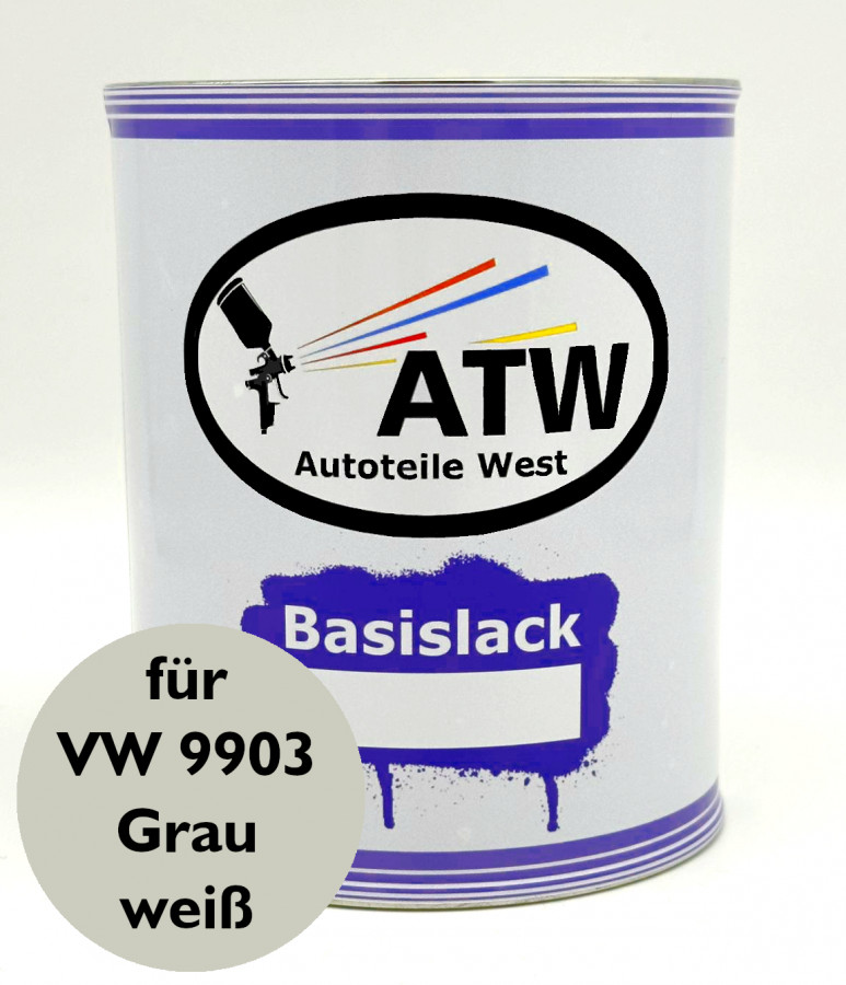 Autolack für VW 9903 Grauweiß